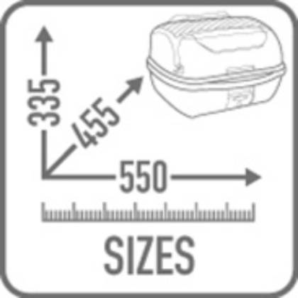 Geantă Moto Topcase GIVI B45+ Monolock 45L · Negru  - 5