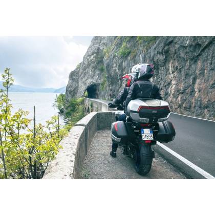 Geantă Moto Topcase GIVI V58N Maxia 5 Monokey 58L · Gri / Negru / Roșu  - 8