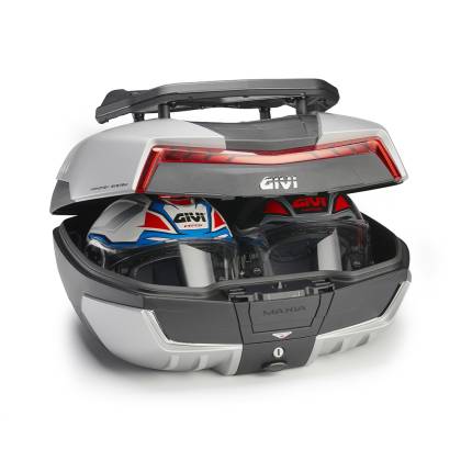 Geantă Moto Topcase GIVI V58N Maxia 5 Monokey 58L · Gri / Negru / Roșu  - 1