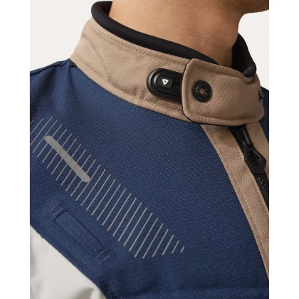 Geacă Moto Touring din Textil REVIT SAND 5 H2O · Argintiu / Albastru / Roșu  - 6