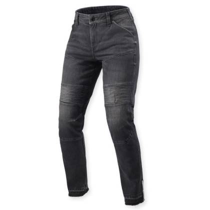 Blugi Moto Damă din Denim Cordura REVIT Moto 2 Slim Fit Ladies L30 · Negru  - 0