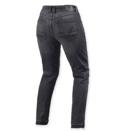 Blugi Moto Damă din Denim Cordura REVIT Moto 2 Slim Fit Ladies L30 · Negru  - 1
