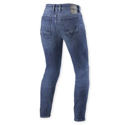 Blugi Moto din Denim Cordura REVIT Piston 3 Skinny Fit L32 · Albastru  - 1