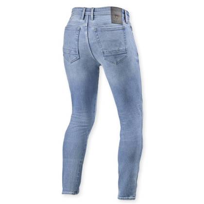 Blugi Moto din Denim Cordura REVIT Piston 3 Skinny Fit L32 · Albastru deschis  - 1