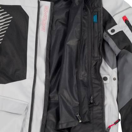 Geacă Moto de Vară din Textil BERING BAKUNDU · Gri / Negru / Roșu  - 4