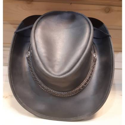 Pălărie Cowboy din Piele Naturală WILD WEST CHONCO LFI-513 