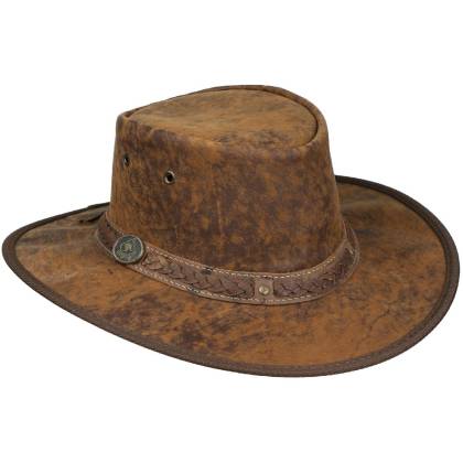 Pălărie Cowboy din Piele de Cangur WILD WEST KANGAROO TAN 