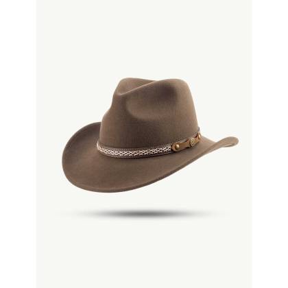 Pălărie Cowboy din Lână WILD WEST Sandstone 