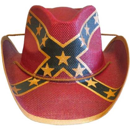 Pălărie Cowboy din Paie WILD WEST SH24439 · Negru / Roșu / Galben  - 2