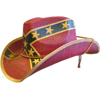 Pălărie Cowboy din Paie WILD WEST SH24439 · Negru / Roșu / Galben  - 1