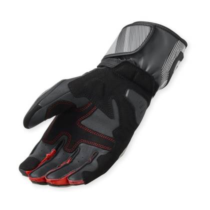 Mănuși Moto din Piele Naturală & Textil REVIT METIS 2 · Gri / Roșu  - 1