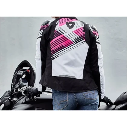 Geacă Moto Damă din Textil REVIT Apex H2O Ladies · Negru / Antracit  - 3