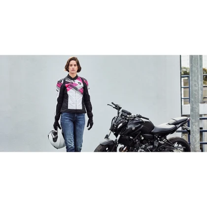 Geacă Moto Damă din Textil REVIT Apex H2O Ladies · Negru / Antracit  - 4