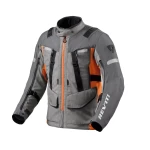 Geacă Moto Touring din Textil REVIT SAND 4 H2O · Gri / Portocaliu