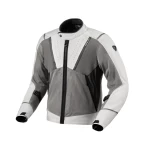 Geacă Moto de Vară din textil REVIT AIRWAVE 4 · Argintiu / Gri