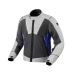 Geacă Moto de Vară din textil REVIT AIRWAVE 4 · Gri / Albastru