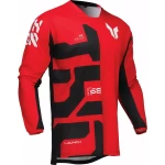 Tricou Enduro - Cross THOR LAUNCHMODE Forge · Negru / Roșu / Alb