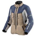 Geacă Moto Damă Touring din Textil REVIT SAND 5 H2O LADIES · Nisipiu / Albastru