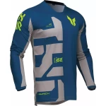 Tricou Enduro - Cross THOR LAUNCHMODE Forge · Albastru / Gri / Galben-Fluo