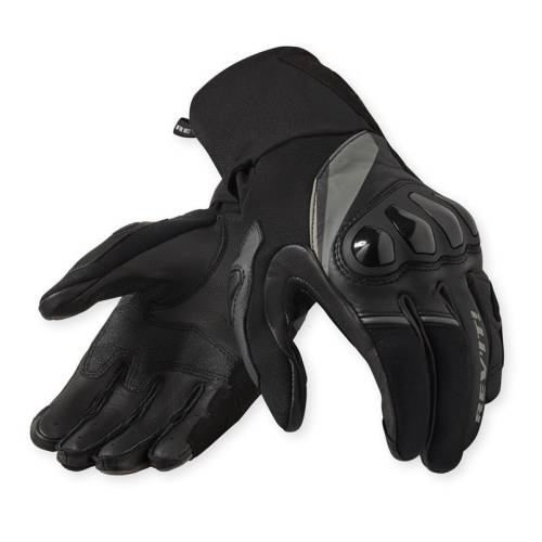 Mănuși Moto din Piele Naturală & Textil REVIT Combustion · Negru 