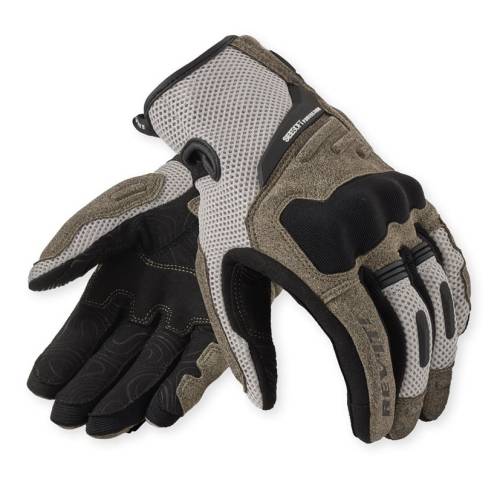 Mănuși Moto Damă de Vară din Textil REVIT Cavern Ladies · Nisipiu / Negru 