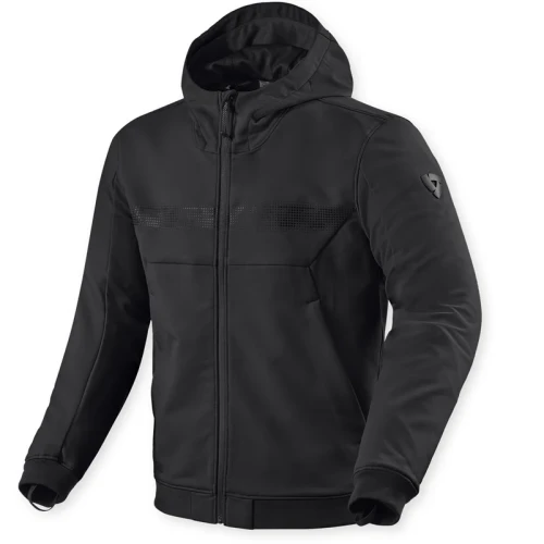 Hanorac Moto din Textil REVIT Parabolica 2 · Negru 