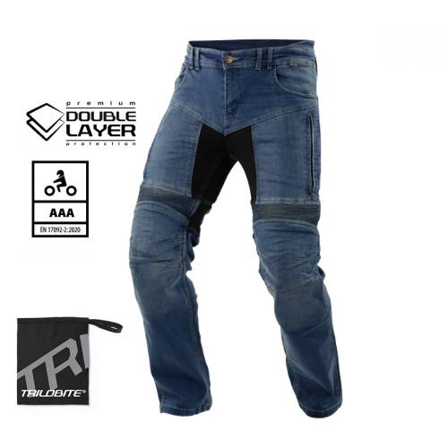 Blugi Moto Scurți TRILOBITE 25607 PARADO DOUBLELAYER AAA · Albastru 