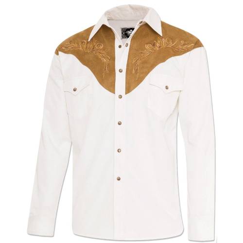 Cămașă Cowboy WILD WEST Boston · Alb 