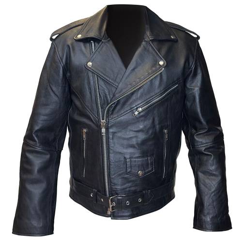 Geacă Casual Stiul Moto din Piele WILD WEST LFI-523 · Negru 