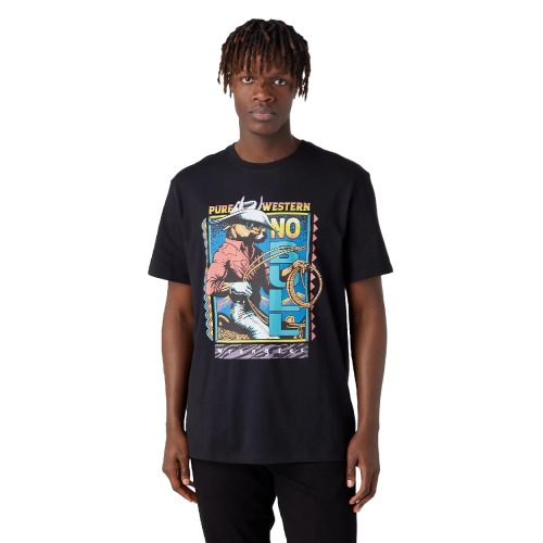 Tricou Casual Wild West Wrangler GRAPHIC · Negru 