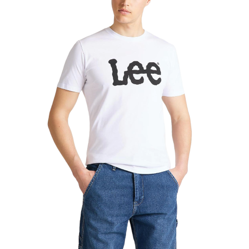 Tricou Casual WILD WEST Lee L65QAI12 · Alb 