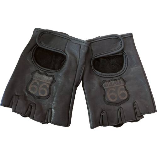 Mănuși fără Degete din Piele WILD WEST R66 HA28778 · Negru 