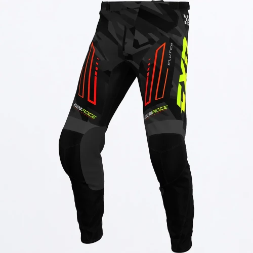 Pantaloni Enduro FXR RACING CLUTCH MX · Negru / Galben-Fluo / Roșu 