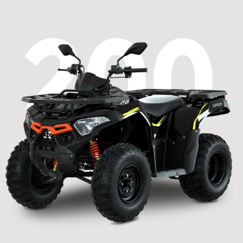 ATV LONCIN XWOLF 200, 196.2cc, 14.3 CP, 10.5 kW, 2WD, T3b · Negru 