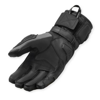 Mănuși Moto din Piele Naturală & Textil REVIT SAND 5 H2O · Negru / Gri  - 1
