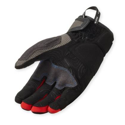 Mănuși Moto de Vară din Textil REVIT Cavern · Gri / Roșu / Negru  - 1