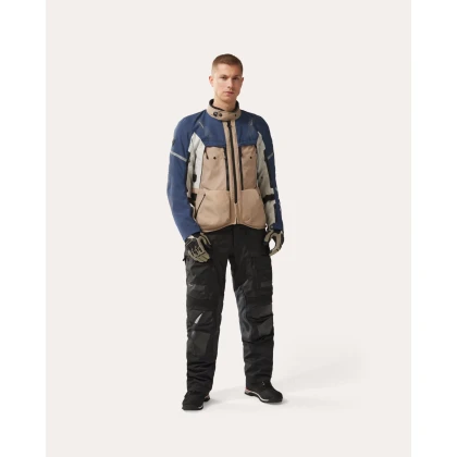 Geacă Moto Touring din Textil REVIT SAND 5 H2O · Gri / Albastru  - 2