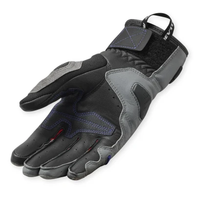 Mănuși Moto Damă de Vară din Piele Naturală & Textil REVIT SAND 5 Ladies · Gri / Roșu / Negru  - 1