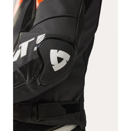 Geacă Moto din Piele și Textil REVIT Quantum 3 Pro · Negru / Roșu  - 4