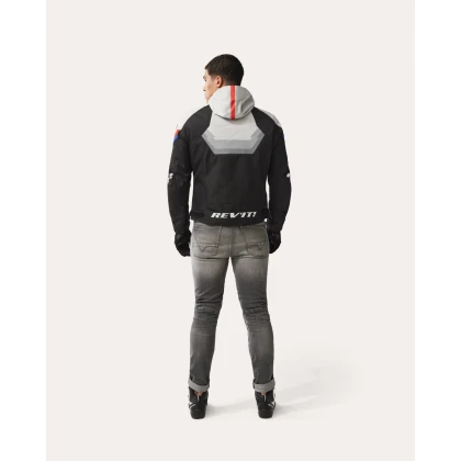 Geacă Moto din Textil REVIT QUANTUM 3 H2O · Negru / Gri  - 6