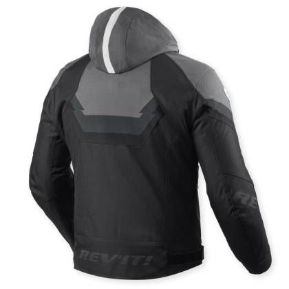 Geacă Moto din Textil REVIT QUANTUM 3 H2O · Negru / Gri  - 1