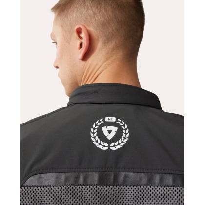 Geacă Moto de Vară din Piele și Textil REVIT Swiftblade · Negru / Roșu  - 7