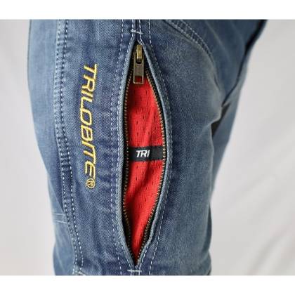 Blugi Moto Slim Fit TRILOBITE 25608 PARADO DOUBLELAYER AAA · Albastru  - 2