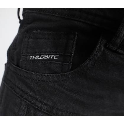 Blugi Moto Slim Fit TRILOBITE 25608 PARADO DOUBLELAYER AAA · Negru  - 3