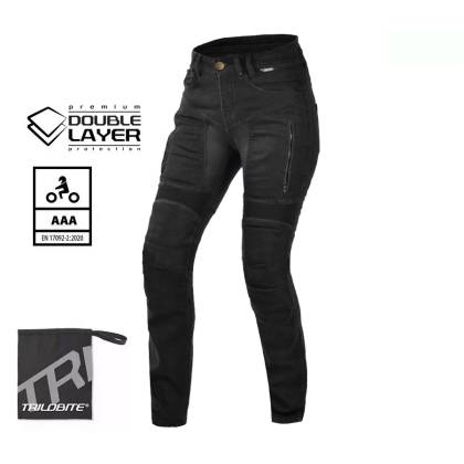 Blugi Moto Damă Slim Fit TRILOBITE 25608 PARADO DOUBLELAYER AAA 
