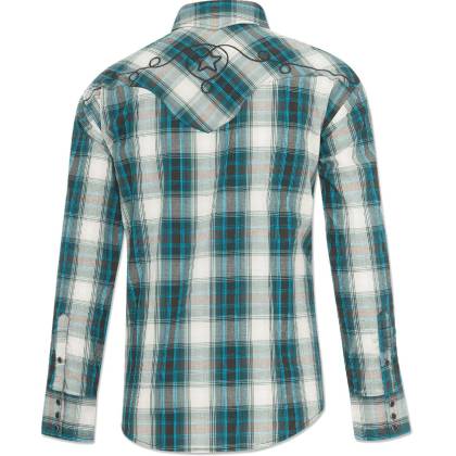 Cămașă Cowboy WILD WEST Jeff · Albastru  - 1