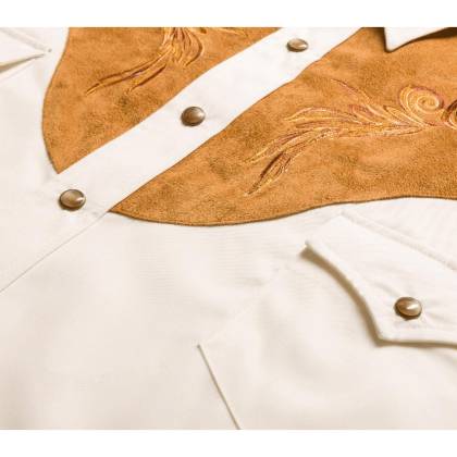 Cămașă Cowboy WILD WEST Boston · Alb  - 2