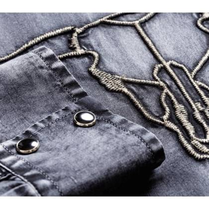 Cămașă Cowboy WILD WEST Enzo · Gri  - 3