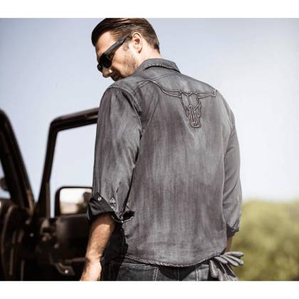 Cămașă Cowboy WILD WEST Enzo · Gri  - 2