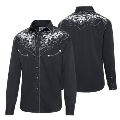 Cămașă Cowboy WILD WEST Garth · Negru  - 2